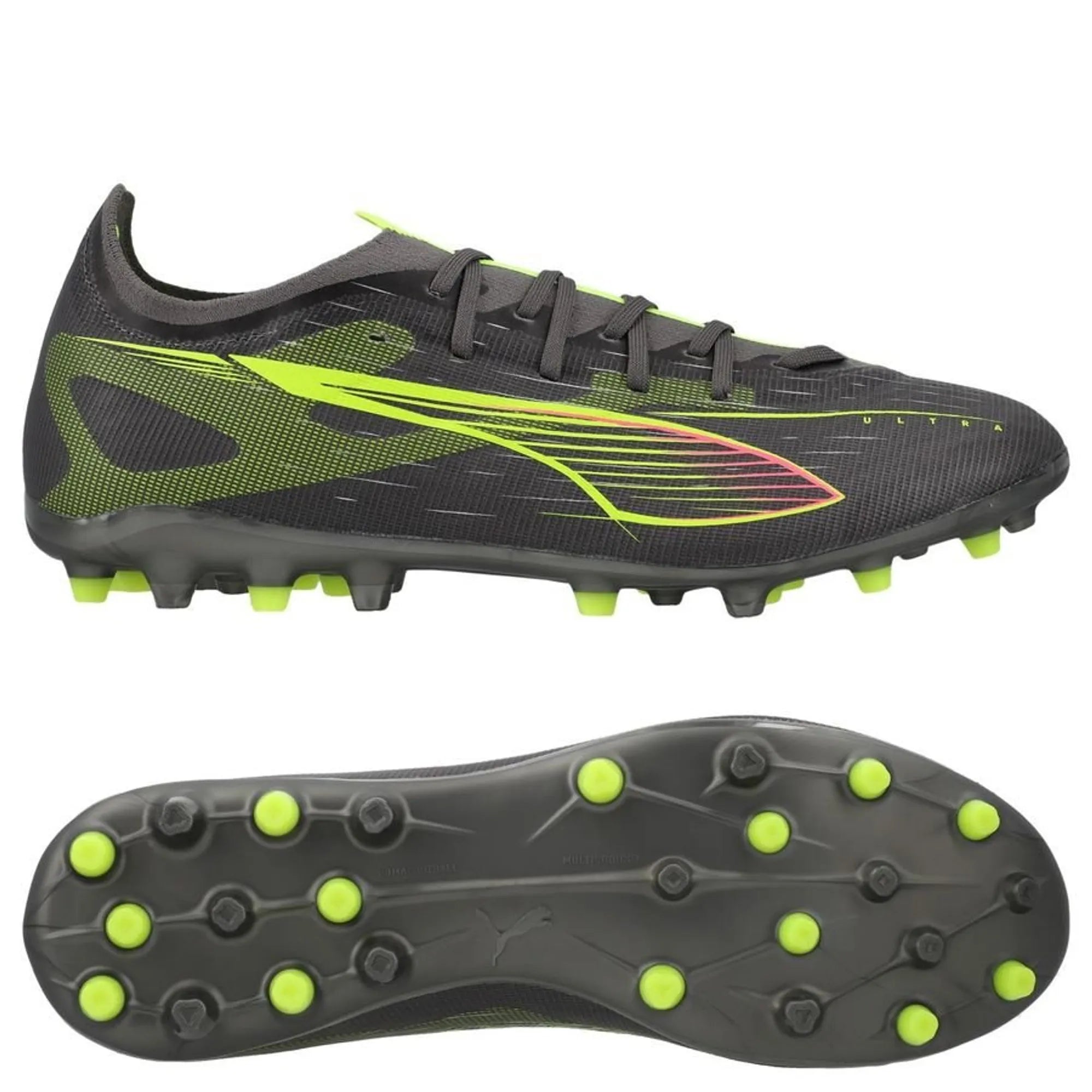 PUMA ULTRA 5 Match MG argento e giallo 108348-03