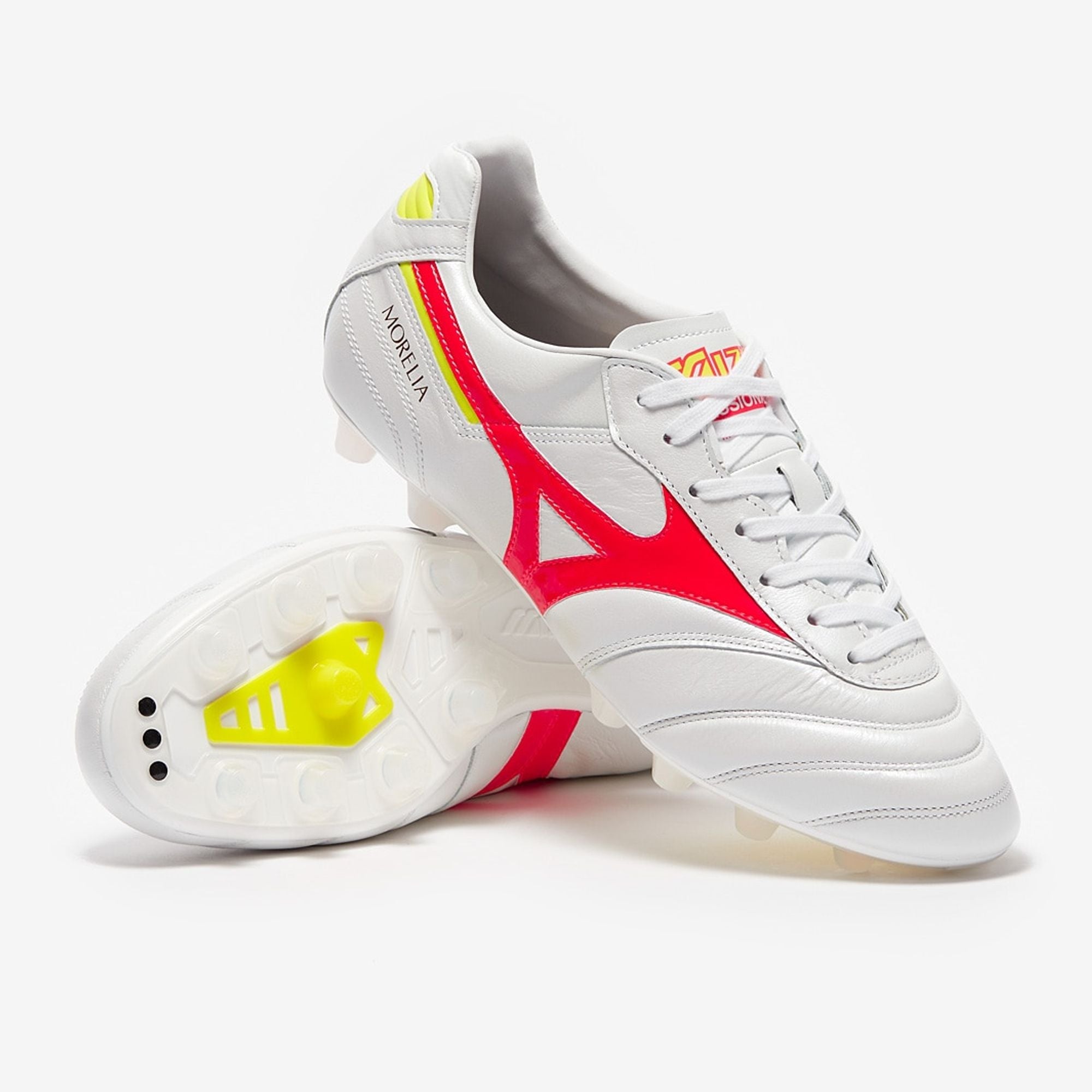 Mizuno Morelia II Japan FG White/Fiery Coral - P1GA230164