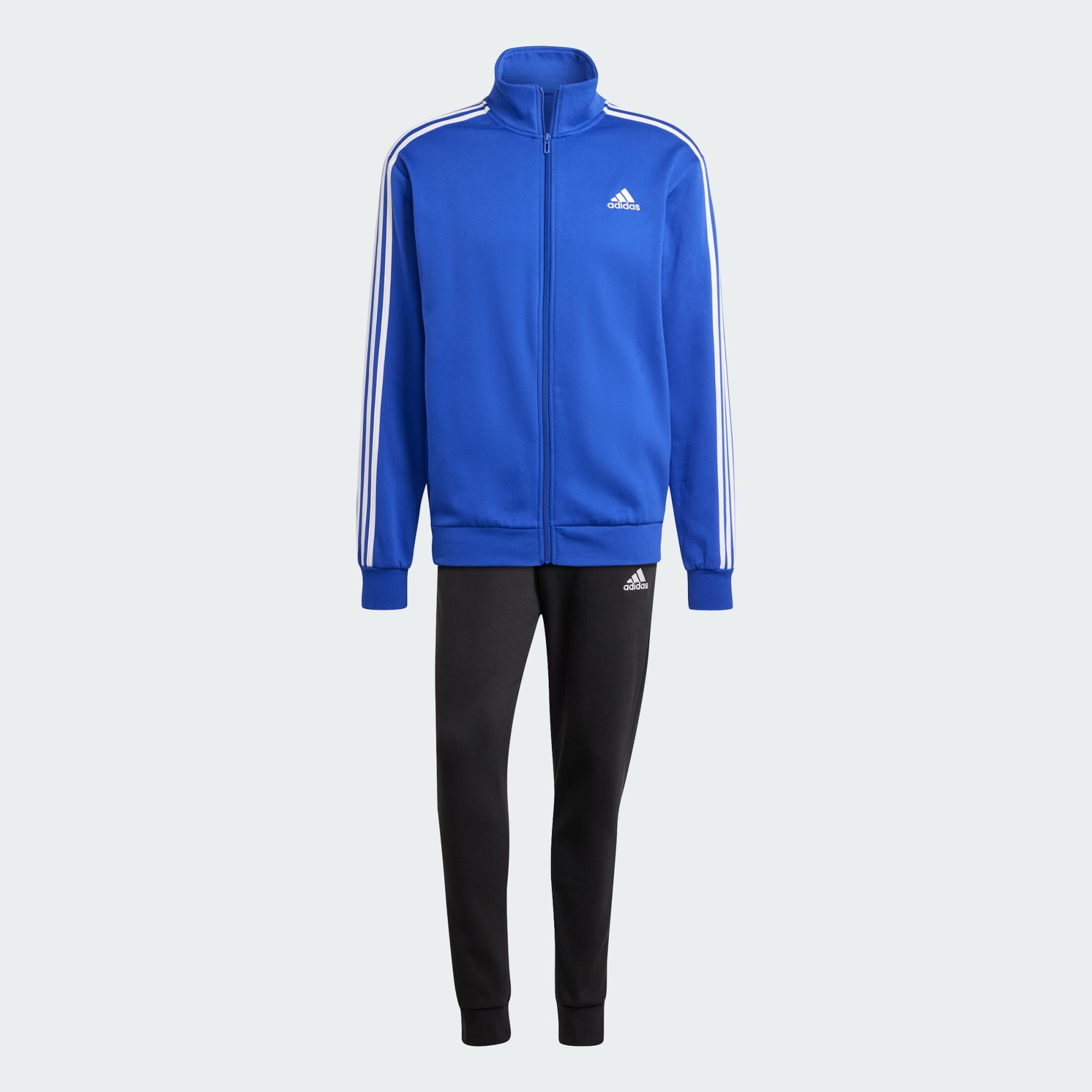 adidas Basic 3-Stripes Fleece Tracksuit blu royal - IY6665