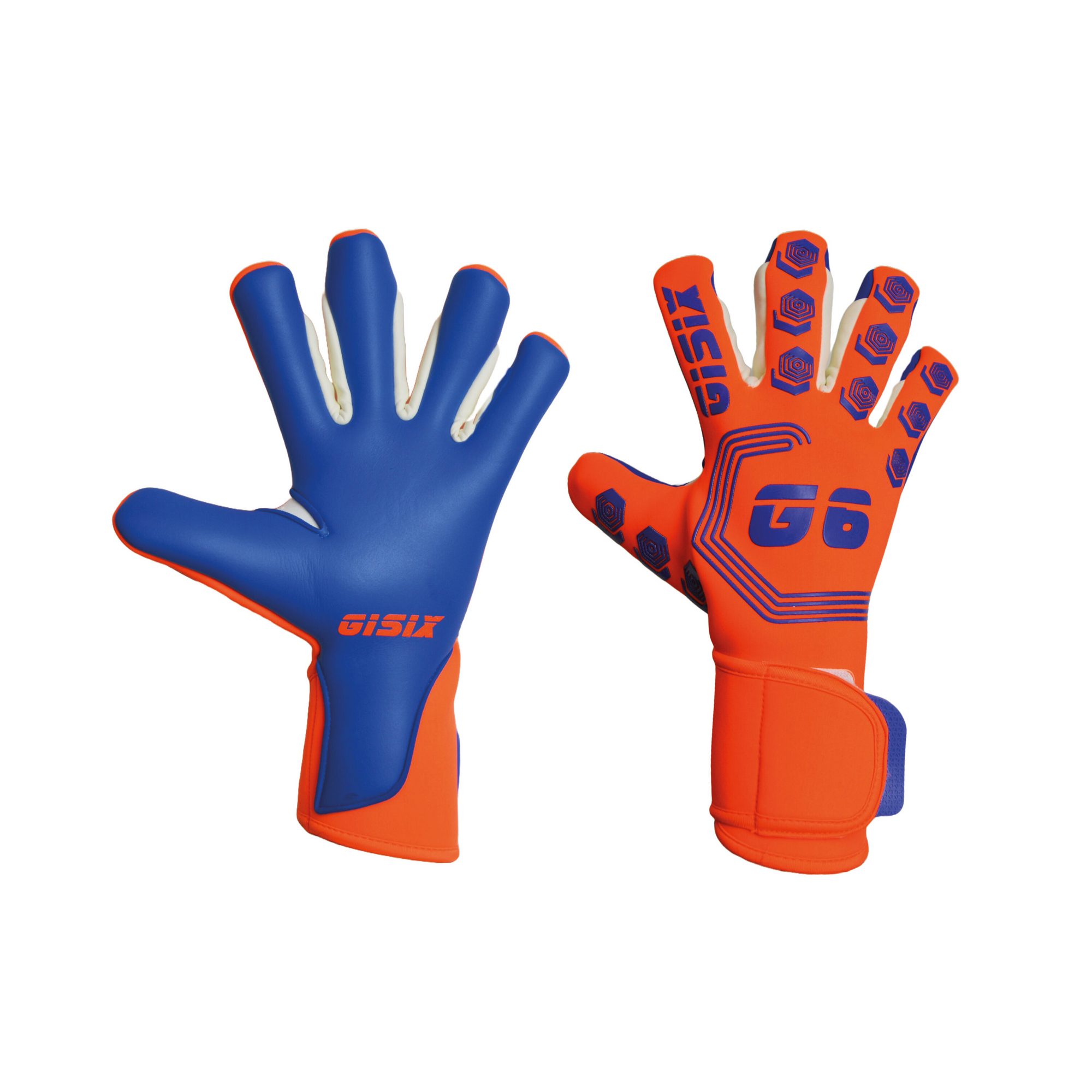 GISIX Spectrum 25 men's orange/blue goalkeeper gloves