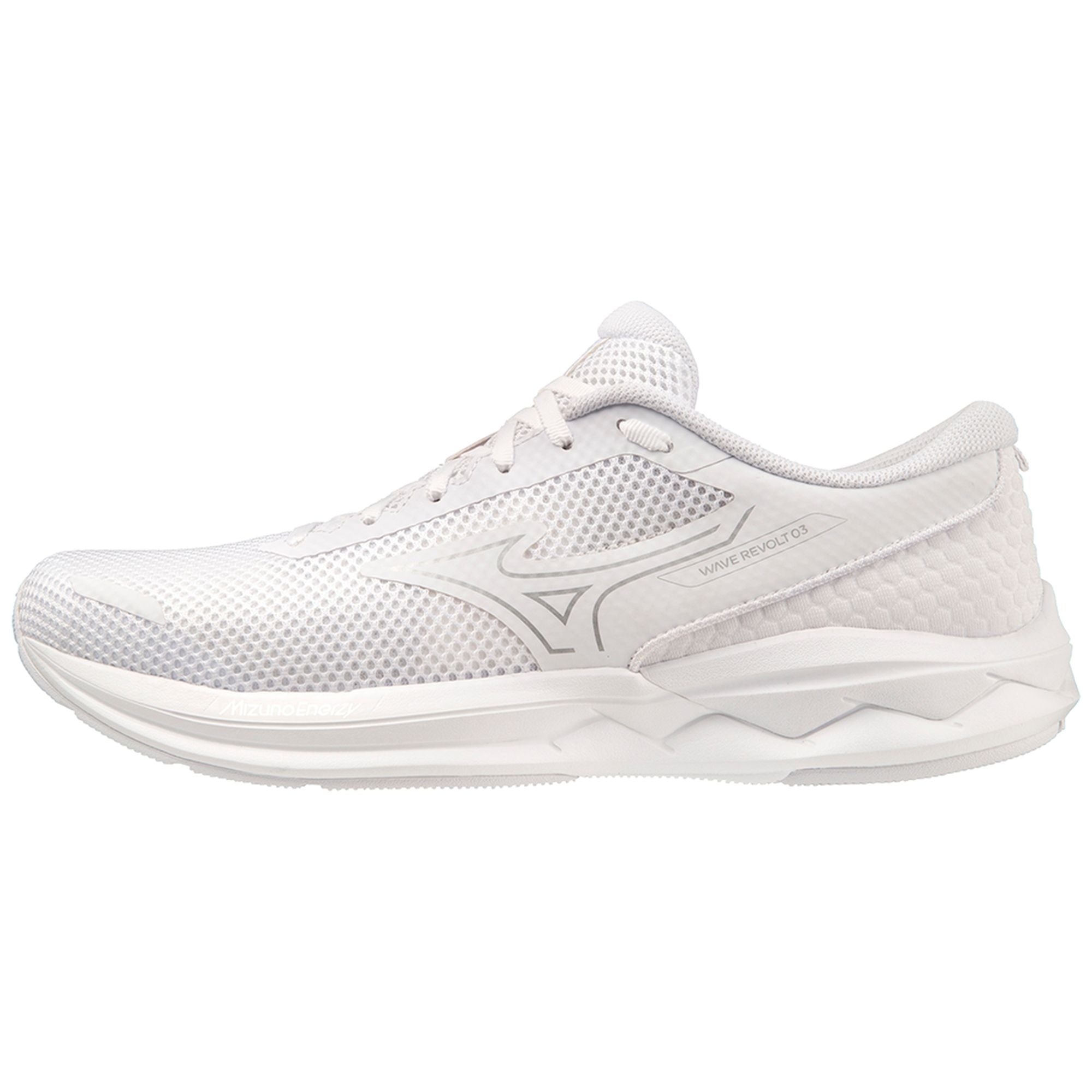 Mizuno Wave Revolt 3 White/Silver - J1GC231451