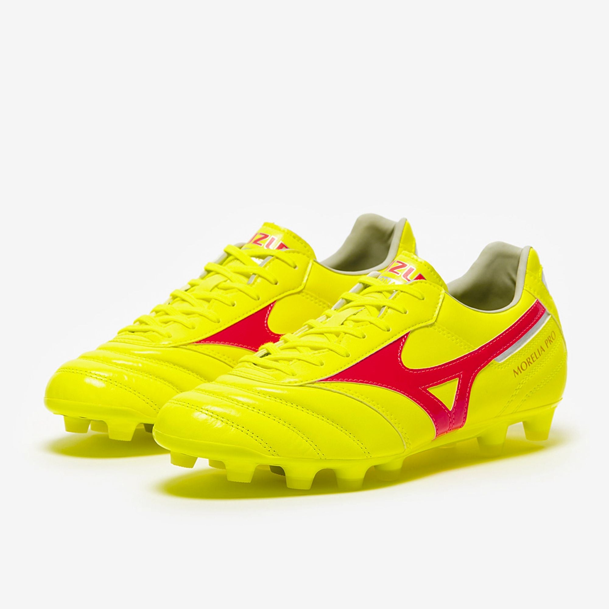 Mizuno Morelia II Pro FG Safety Yellow Fiery Coral - P1GA241345