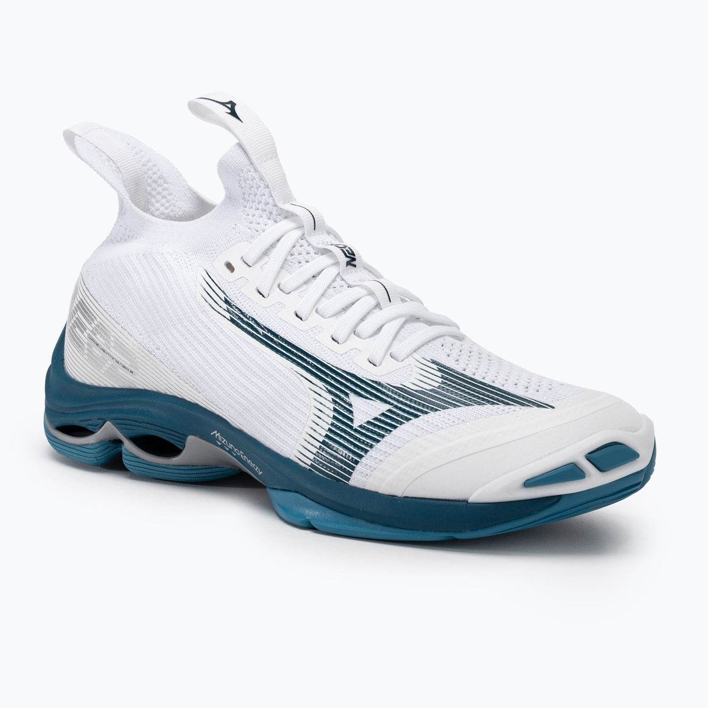 Mizuno Wave Lightning Neo 2 White/Sailor Blue - V1GA220221