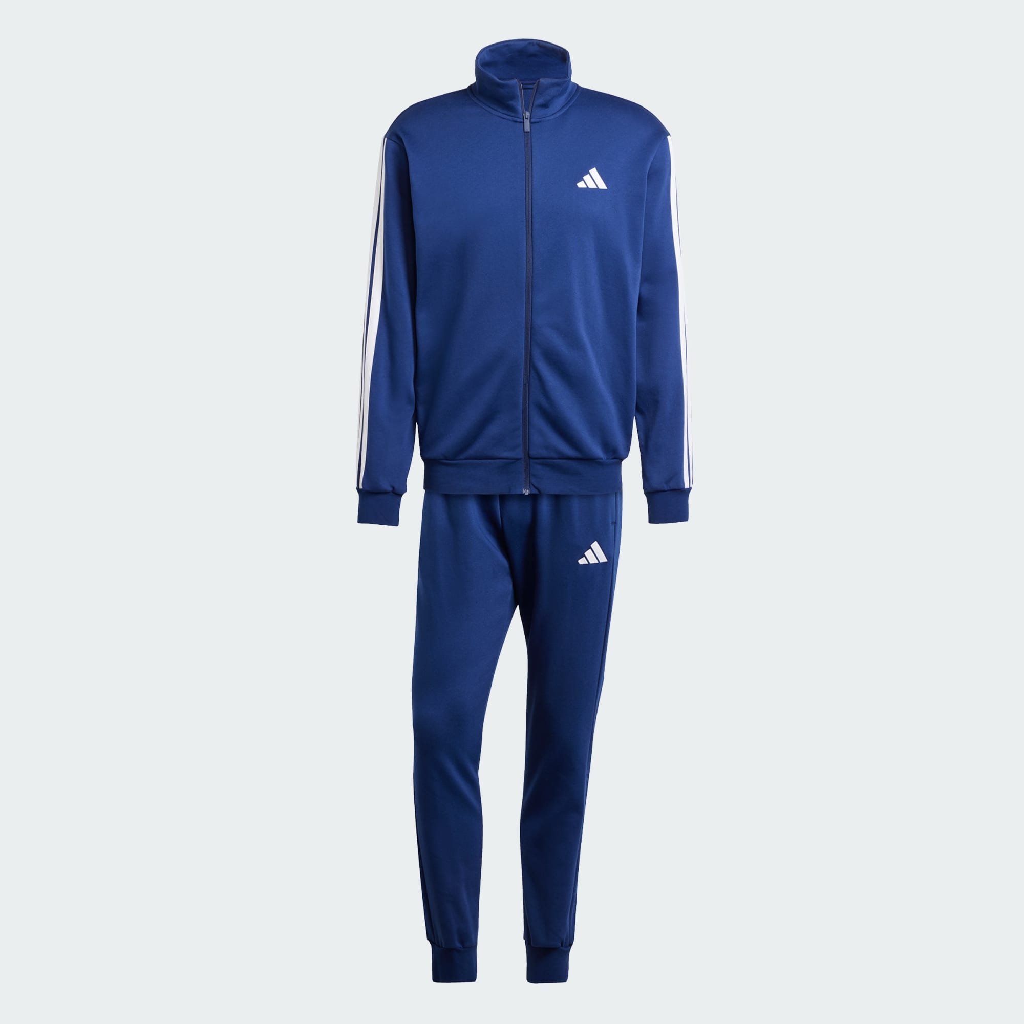 adidas 3-Stripes Fleece Tracksuit blu navy - JI8882