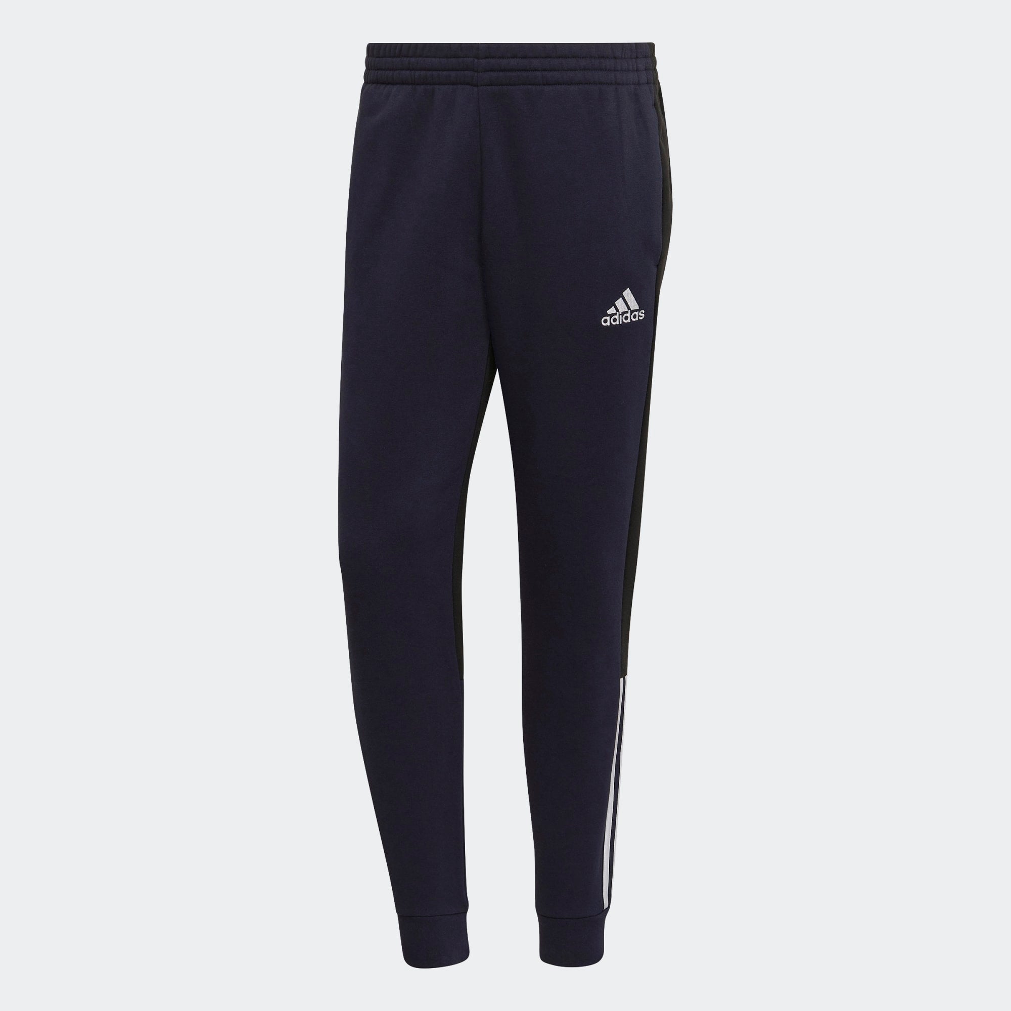 adidas Essentials Colorblock Fleece Pants blu navy - HK2884