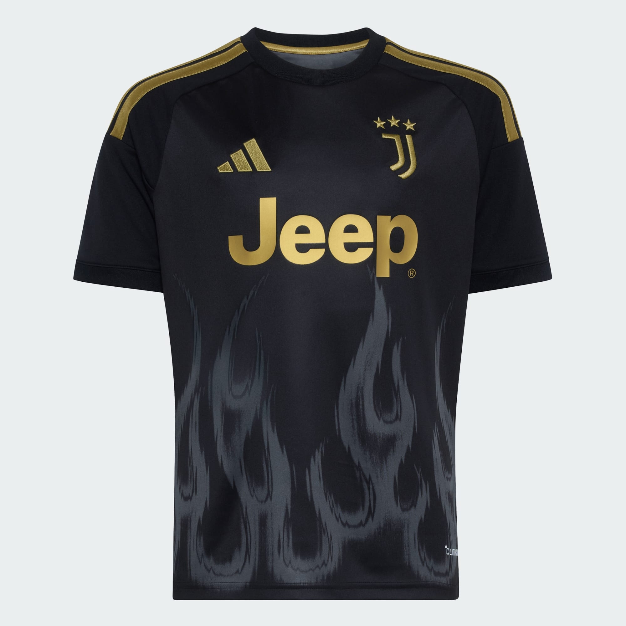Adidas Juventus Third Jersey 2026/27 Junior nera - fronte