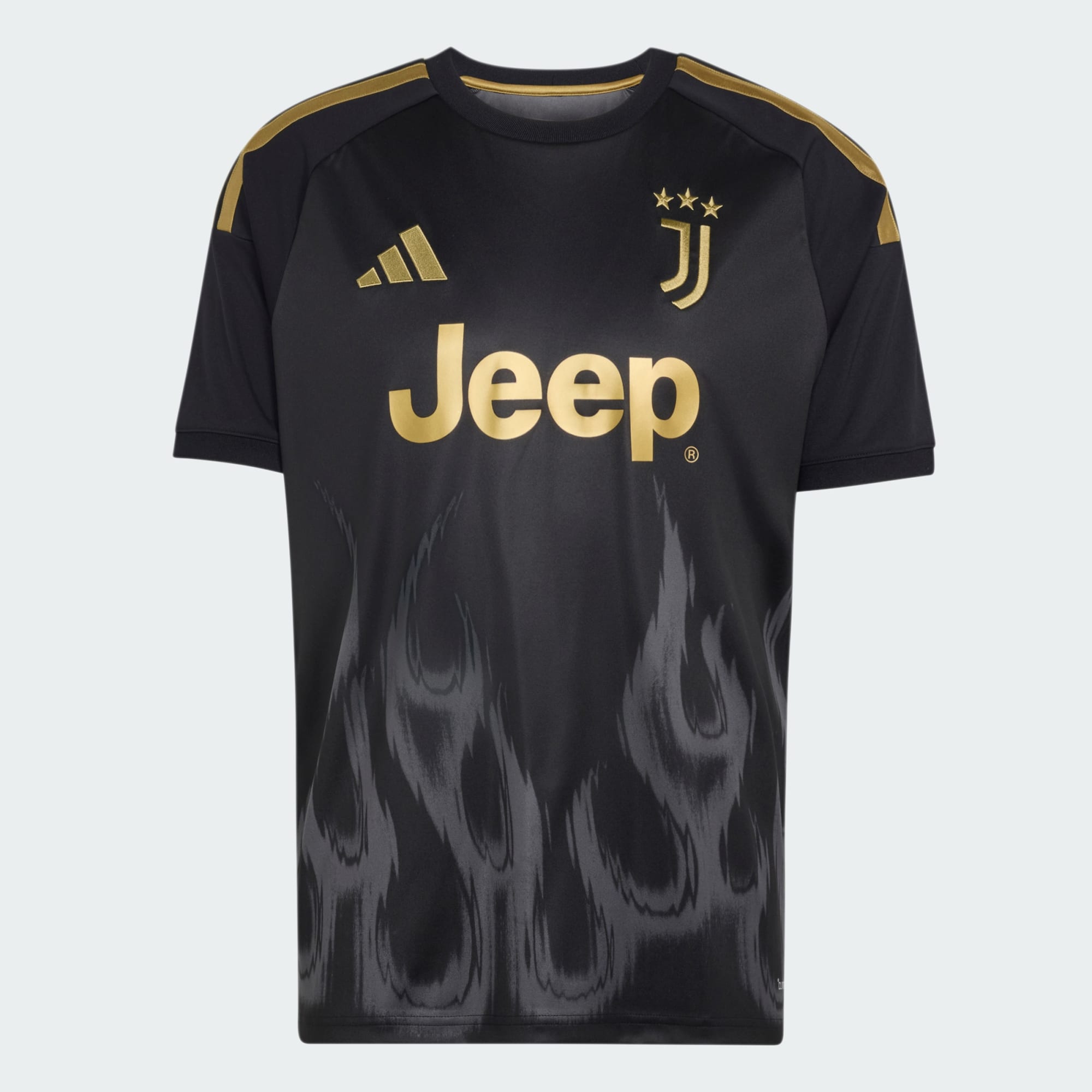 Adidas Juventus Third Jersey 2026/27 nera - fronte