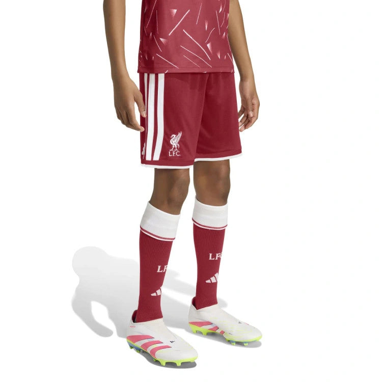 adidas Liverpool FC 26/27 Home Shorts Junior Bordeaux