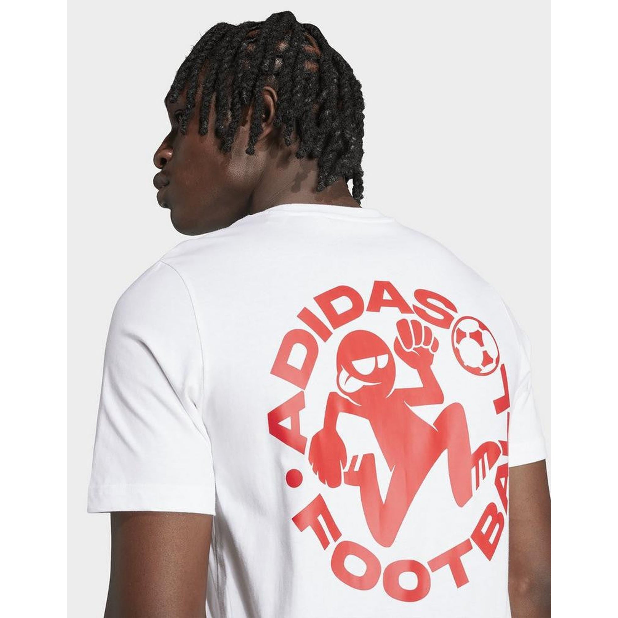 adidas Soccer Sticker Graphic Tee bianca - JM8937