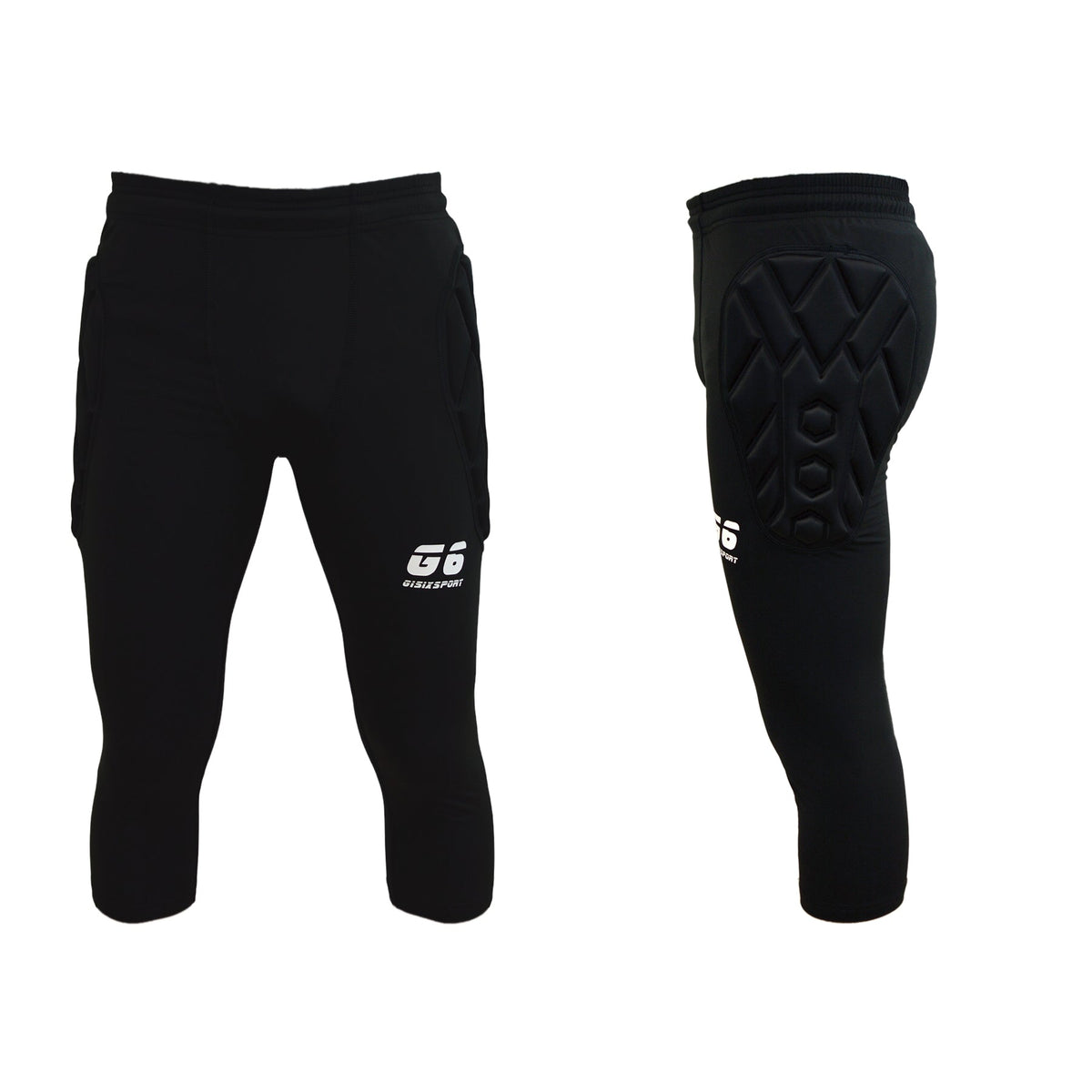 Gisix Compression Side 3/4 A114 pantalone portiere nero