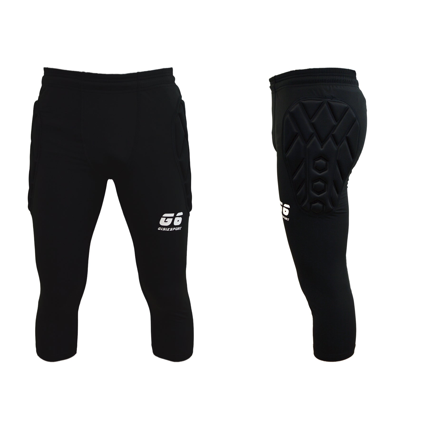 Gisix Compression Side 3/4 A114 pantalone portiere nero
