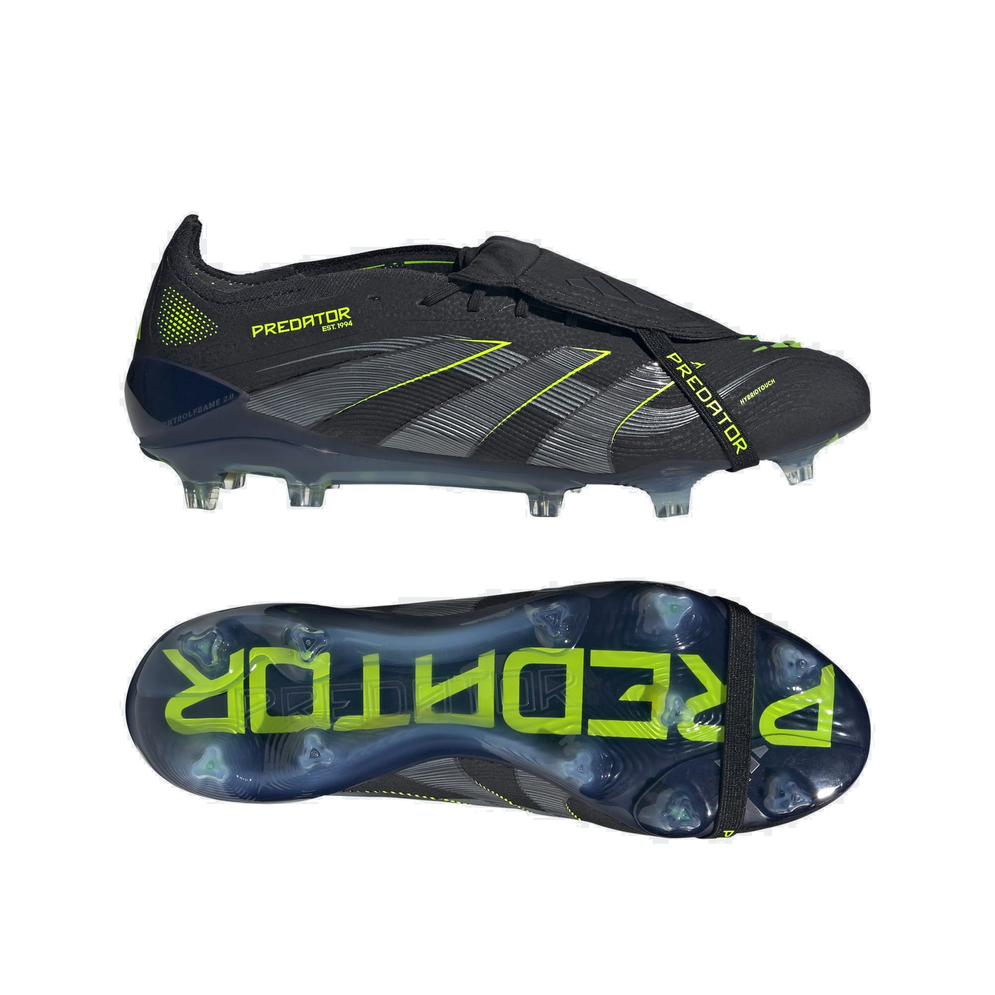 adidas Predator Elite FT FG nera su fondo bianco