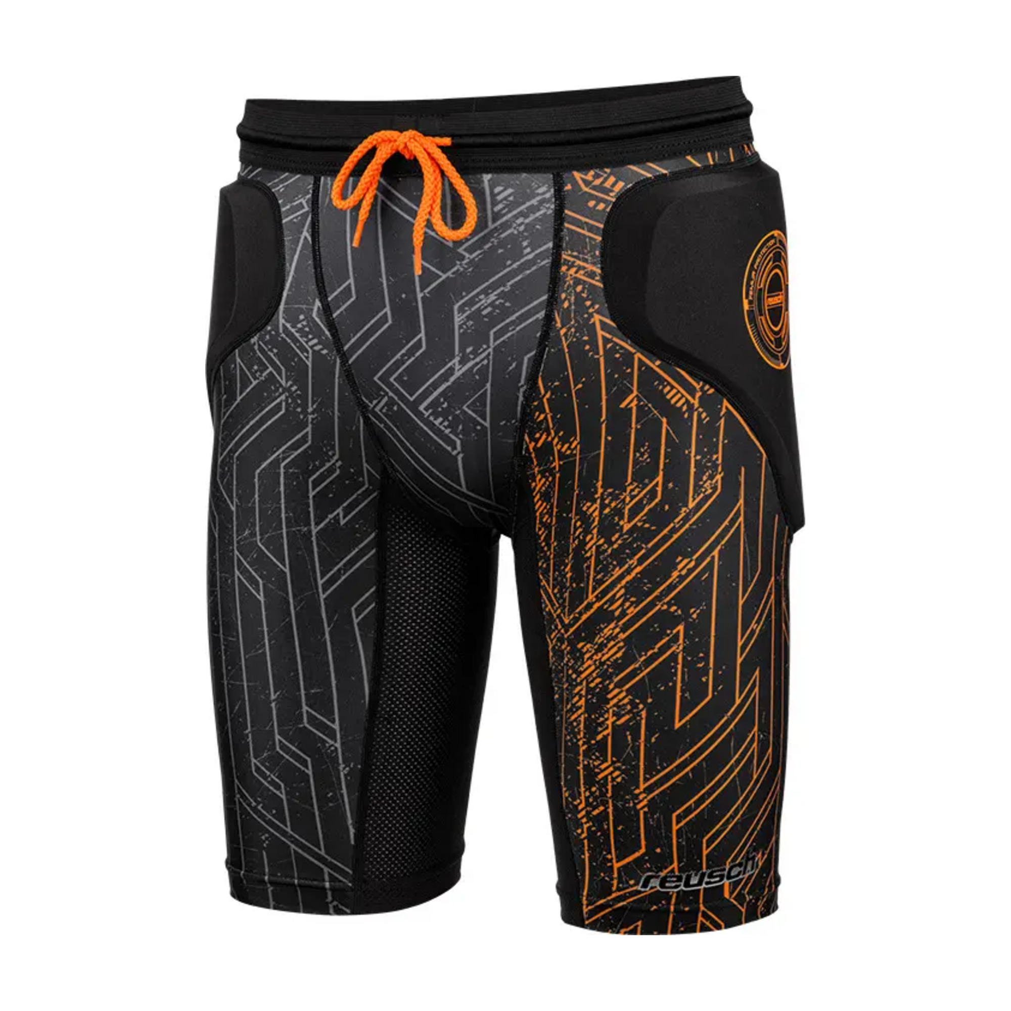 REUSCH CS FEMUR PADDED MEN'S BLACK/ORANGE - front
